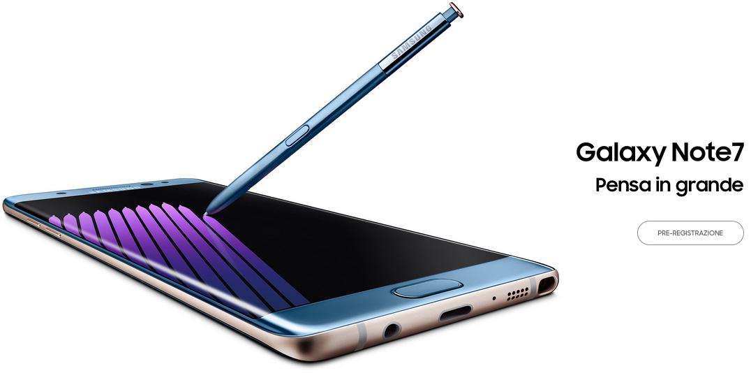 Pre-ordine galaxy note 7