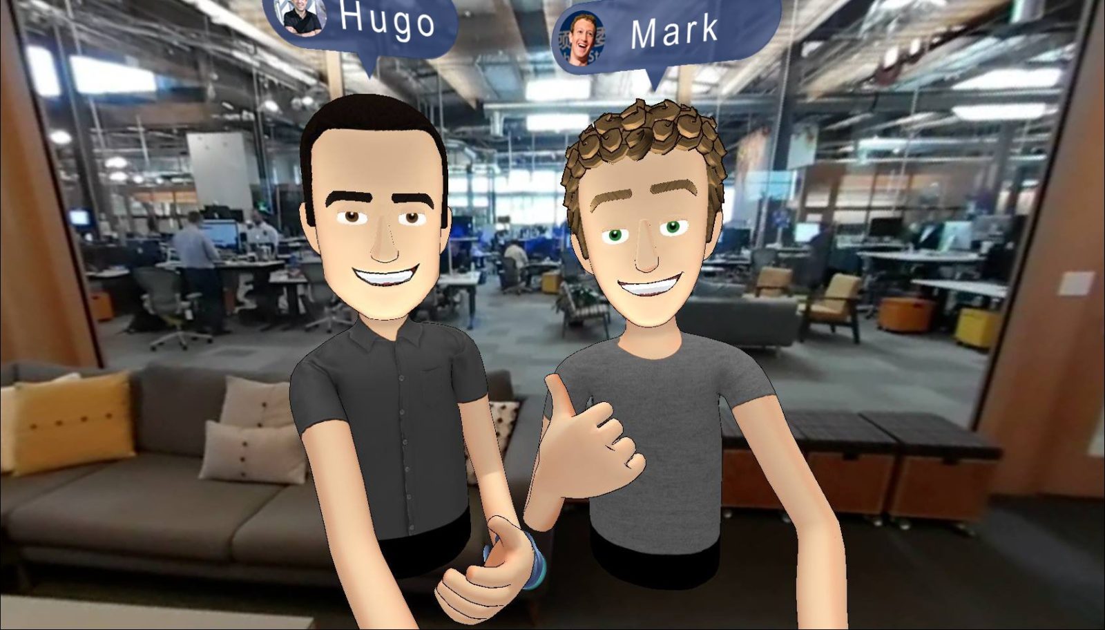 Hugo Barra e Mark Zuckerberg
