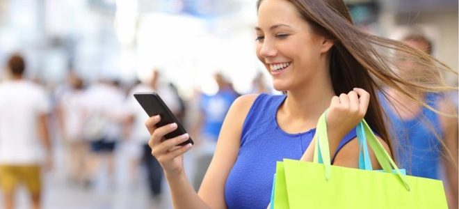 shopping via smartphone