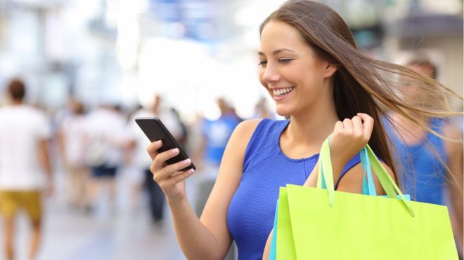 shopping via smartphone