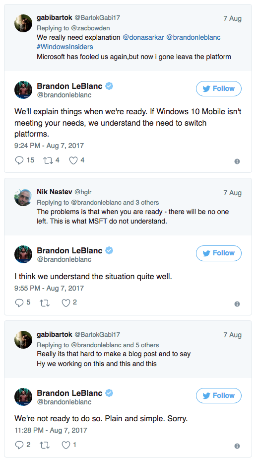 Conversazione tra fan e dirigenti microsoft su Windows Mobile