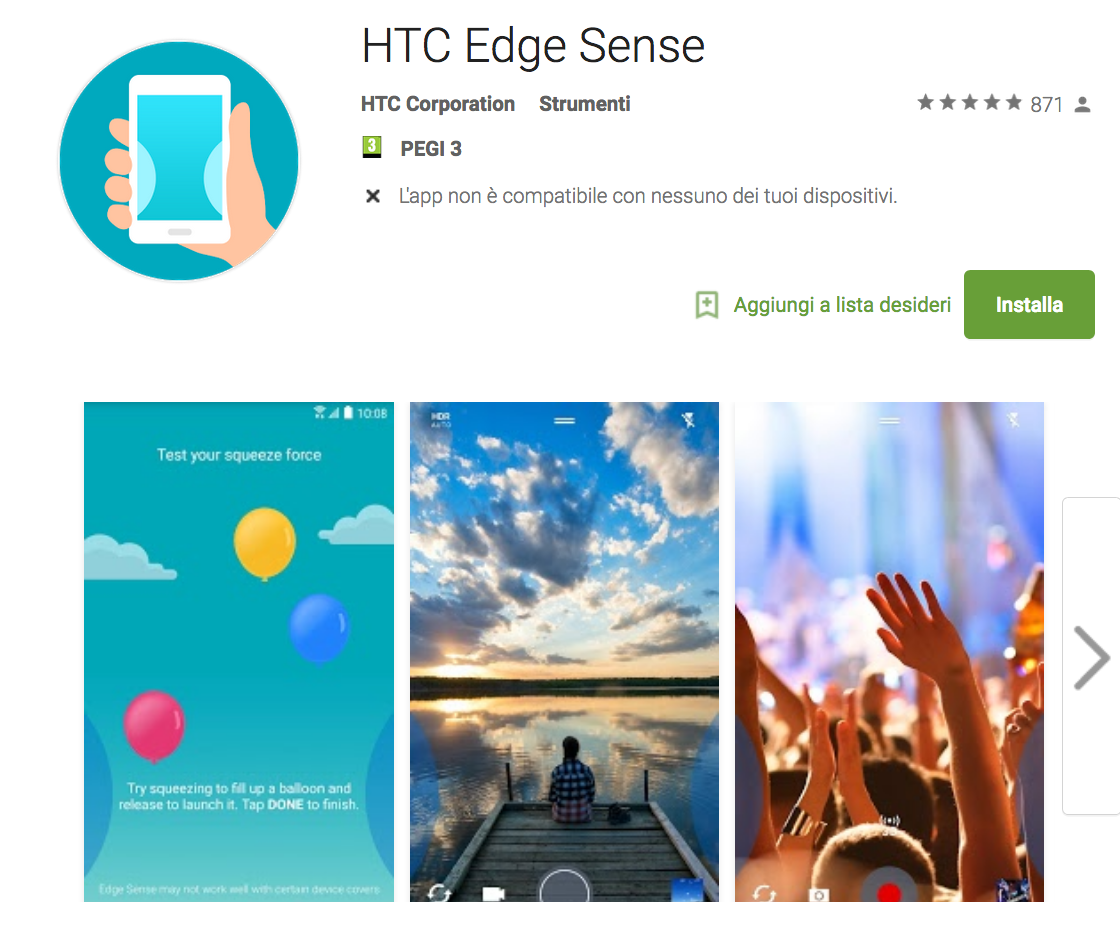 HTC Edge Sense