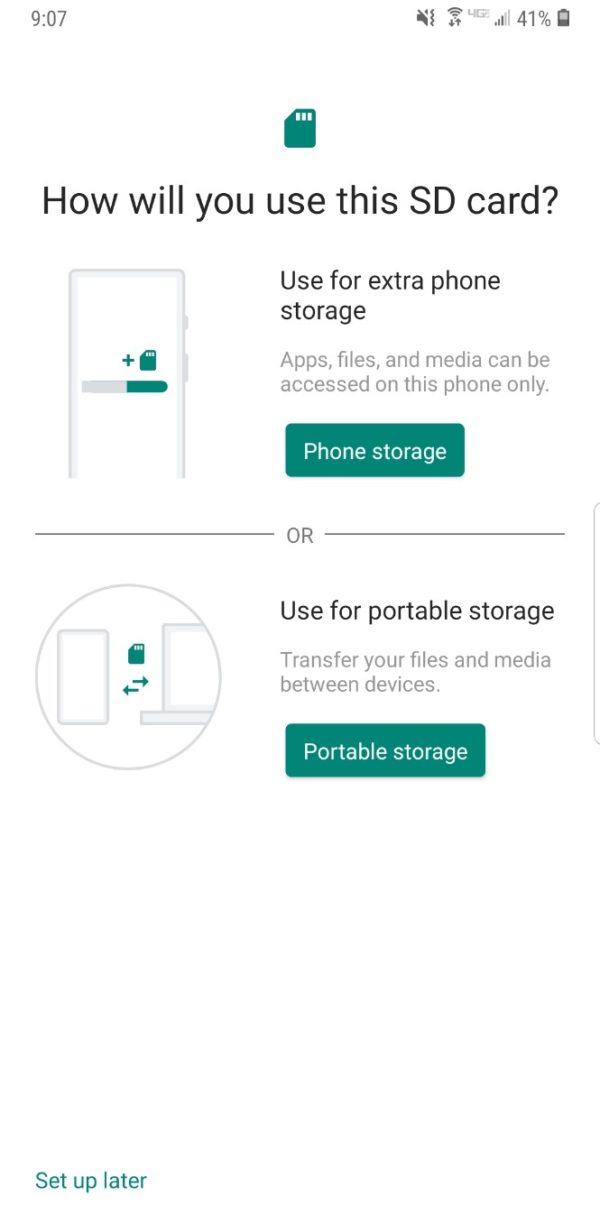 adottable storage samsung